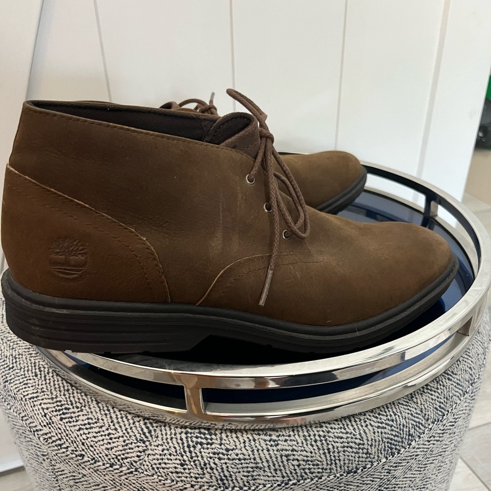 Timberland brown leather lace-up Hoverlite casual oxford  🥾 Men’s size 10.